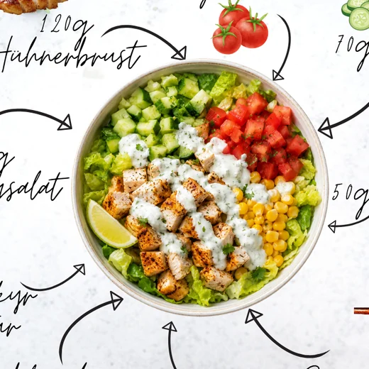 Leichte Protein-Taco-Bowl
