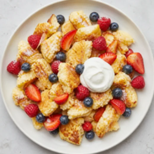 Protein-Kaiserschmarrn mit Beeren