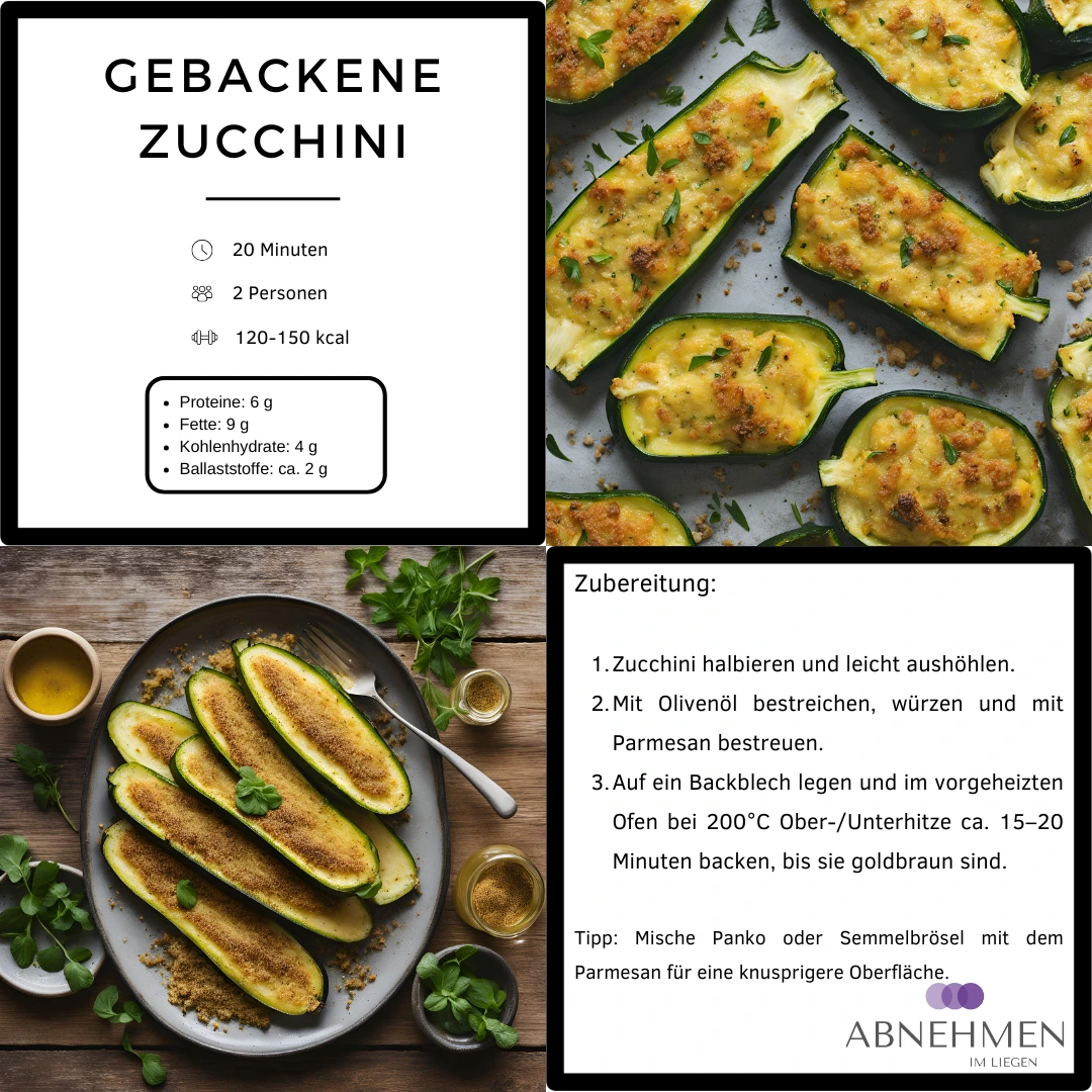 Gebackene Zucchini – Original-Rezeptkarte 2