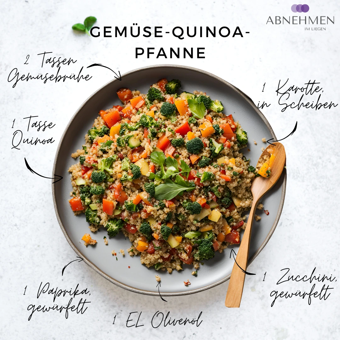 Gemüse-Quinoa-Pfanne – Original-Rezeptkarte 1