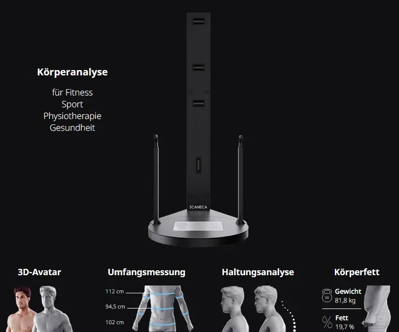 Professioneller SCANECA-Körperscanner